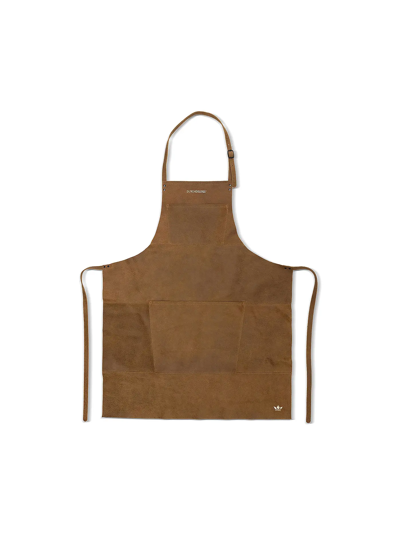 DUTCH DE LUXE | Leder Schürze - Vintage Schwarz | camel